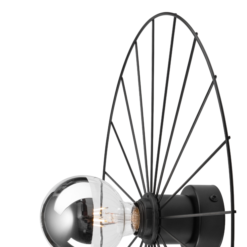 Nástěnné svítidlo MONTANA 1xE27/15W/230V pr. 45 cm černá