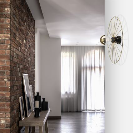 Nástěnné svítidlo MONTANA 1xE27/15W/230V pr. 45 cm zlatá