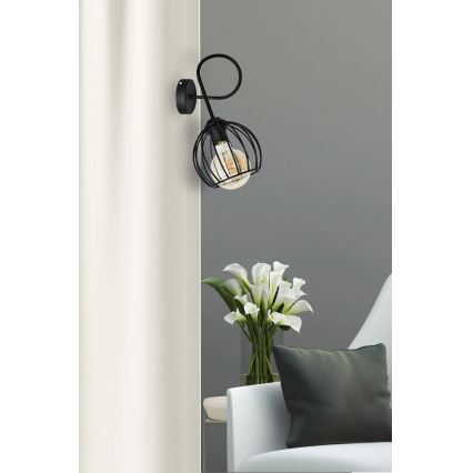 Nástěnné svítidlo OXFORD 1xE27/15W/230V černá