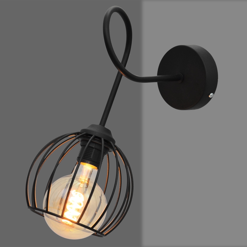 Nástěnné svítidlo OXFORD 1xE27/15W/230V černá