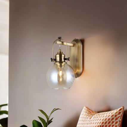 Nástěnné svítidlo POLINO 1xE27/40W/230V bronzová