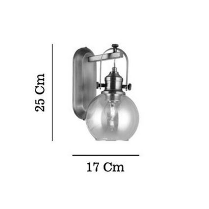 Nástěnné svítidlo POLINO 1xE27/40W/230V bronzová