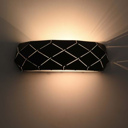 Nástěnné svítidlo REUS 1xE27/40W/230V černá