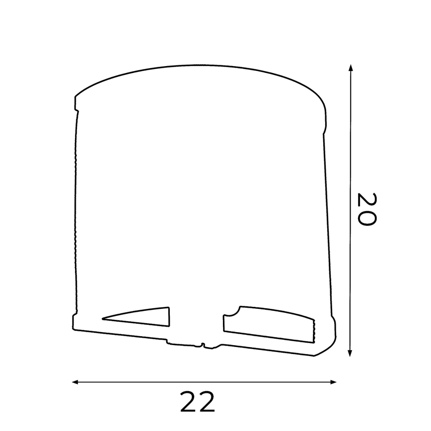 Nástěnné svítidlo RIM 1xE27/60W/230V