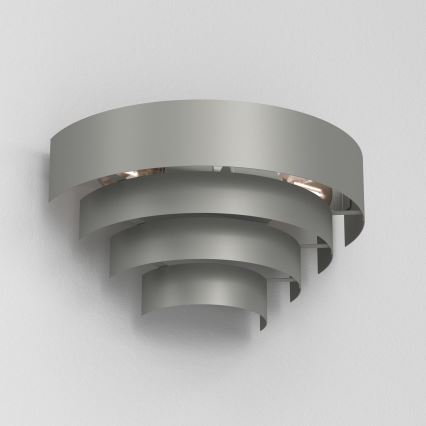 Nástěnné svítidlo RINGS 2xE27/15W/230V šedá