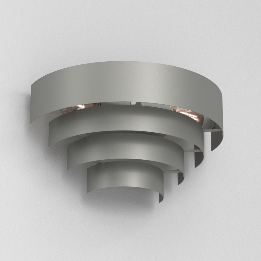 Nástěnné svítidlo RINGS 2xE27/15W/230V šedá