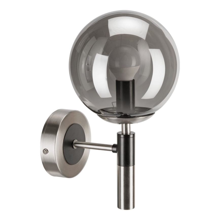 Nástěnné svítidlo ROLLO 1xE14/5W/230V matný chrom/kouřová