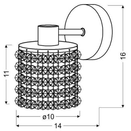 Nástěnné svítidlo ROYAL 1xG9/40W/230V
