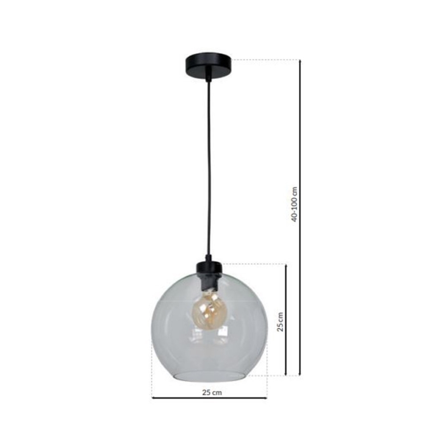 Nástěnné svítidlo SANTIAGO 1xE27/60W/230V čirá