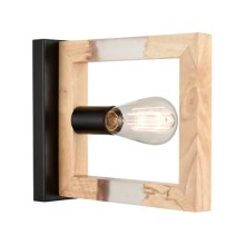 Nástěnné svítidlo SERIES 1xE27/11W/230V dřevo/černá