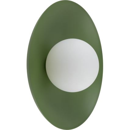 Nástěnné svítidlo SLATE 1xG9/8W/230V pr. 28 cm zelená