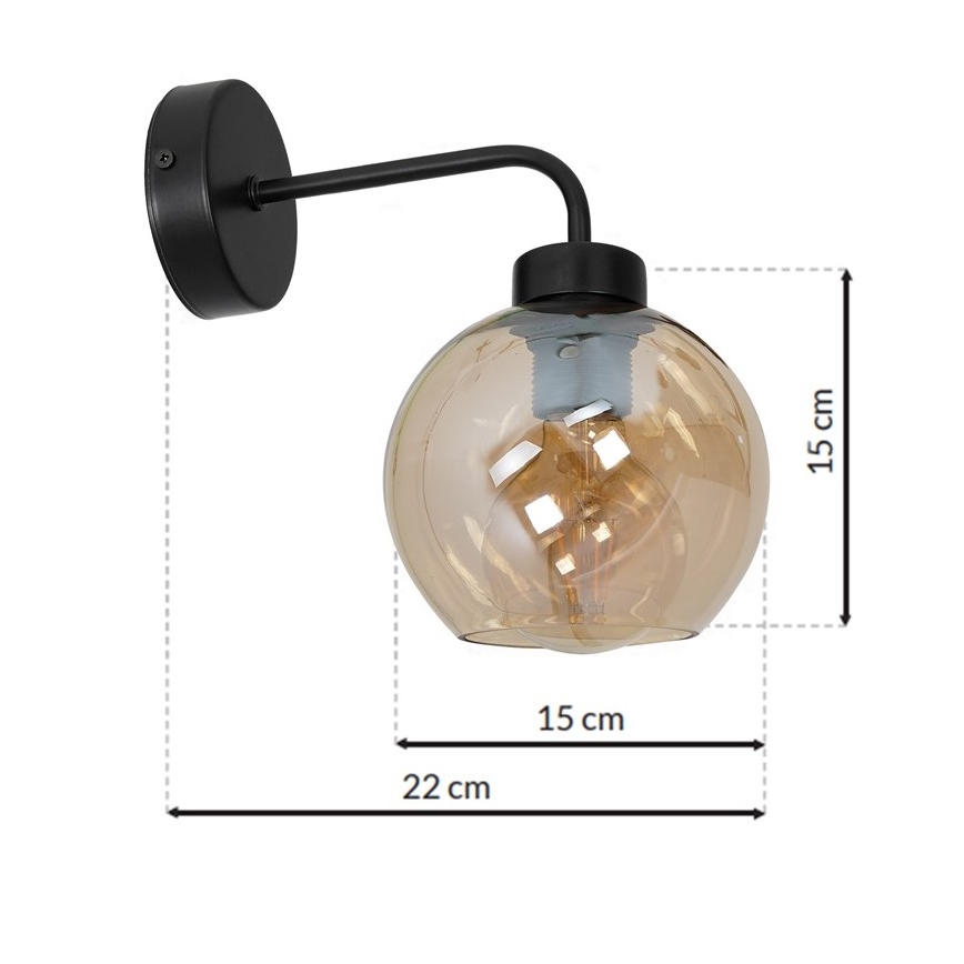 Nástěnné svítidlo SOFIA 1xE27/60W/230V hnědá