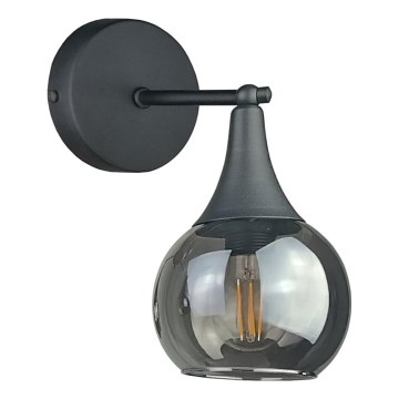 Nástěnné svítidlo STAR 1xE27/60W/230V černá/kouřová černá