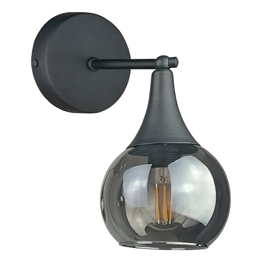 Nástěnné svítidlo STAR 1xE27/60W/230V černá/kouřová černá