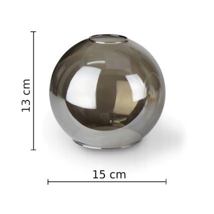 Nástěnné svítidlo STAR 1xE27/60W/230V černá/kouřová černá