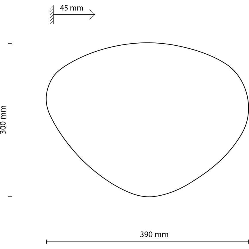 Nástěnné svítidlo STONE 2xG9/8W/230V 30x39 cm černá