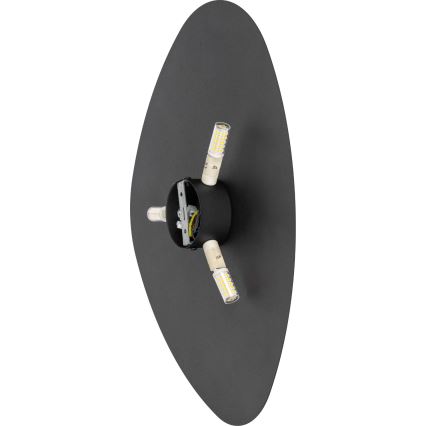 Nástěnné svítidlo STONE 3xG9/8W/230V 37x49 cm černá