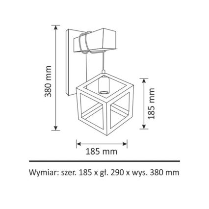 Nástěnné svítidlo SWEDEN 1xE27/20W/230V