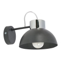 Nástěnné svítidlo TEDI 1xE27/60W/230V antracit/lesklý chrom