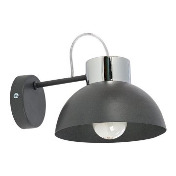 Nástěnné svítidlo TEDI 1xE27/60W/230V antracit/lesklý chrom