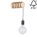 Nástěnné svítidlo TRABO 1xE27/60W/230V borovice – FSC certifikováno