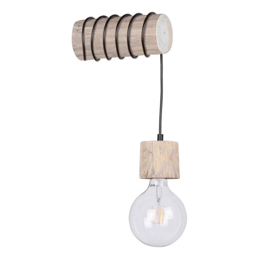Nástěnné svítidlo TRABO 1xE27/60W/230V borovice