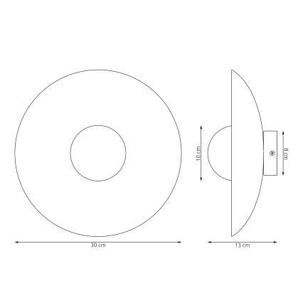 Nástěnné svítidlo VIBEZ 1xG9/8W/230V bílá