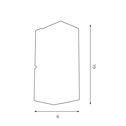 Nástěnné svítidlo WALL 1xGU10/8W/230V černá