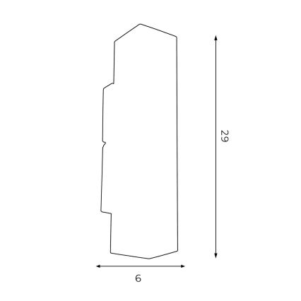 Nástěnné svítidlo WALL 2xGU10/8W/230V bílá