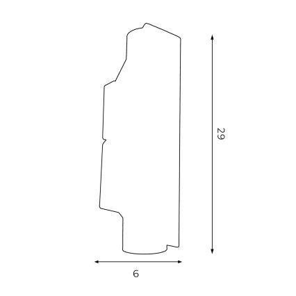 Nástěnné svítidlo WALL 2xGU10/8W/230V černá/měděná