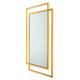 Nástěnné zrcadlo VIDO 110x80 cm zlatá