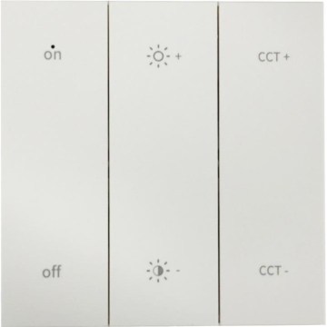 Nástěnný dálkový ovladač SHAPE 2xAAA bílá