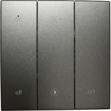 Nástěnný dálkový ovladač SHAPE 2xAAA černá