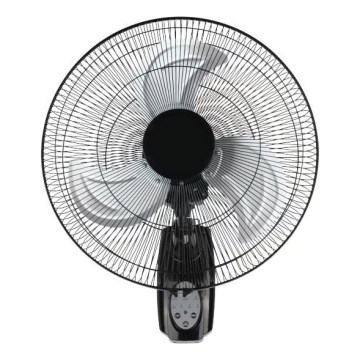 Nástěnný ventilátor 90W/230V pr. 50 cm černá