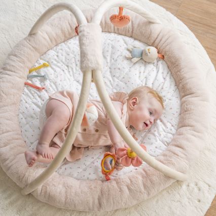 Nattou - Dětská hrací deka s hrazdičkou MILA, ZOE & LANA béžová