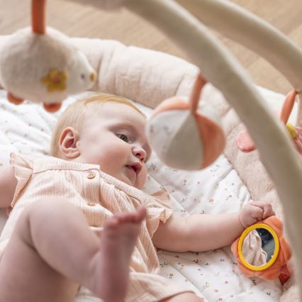Nattou - Dětská hrací deka s hrazdičkou MILA, ZOE & LANA béžová