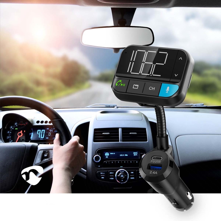 FM vysílač do auta s funkcí handsfree