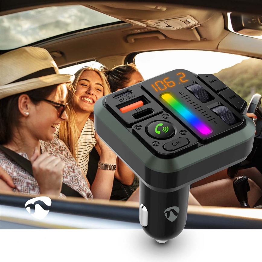 FM vysílač do auta s funkcí handsfree