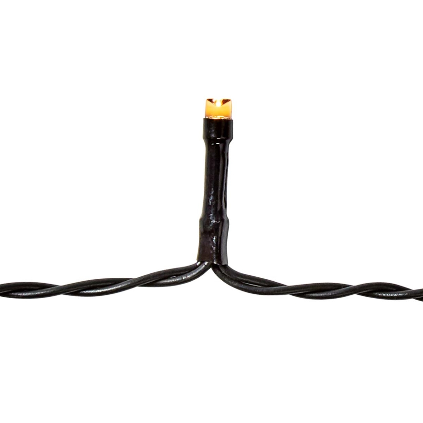 LED Venkovní  řetěz 96xLED/7 funkcí/3xAA 7,7m IP44 teplá bílá