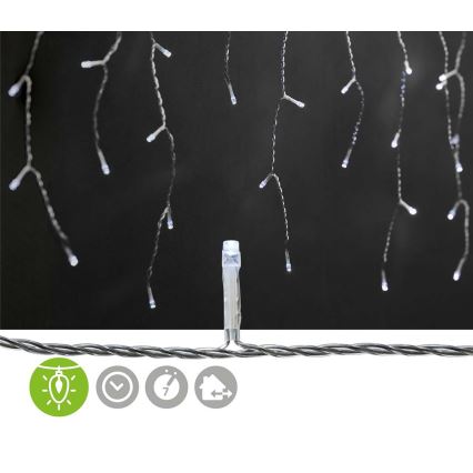 LED Venkovní  závěs 360xLED/7 funkcí 14m IP44 studená bílá