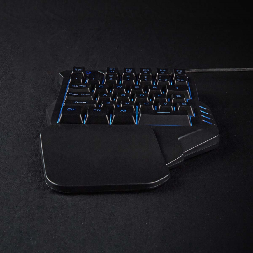 LED RGB Jednoruční herní klávesnice 5V