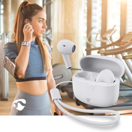 Bezdrátová sluchátka 250 mAh + 2x 30 mAh bílá