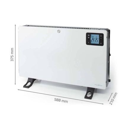 Elektrický přímotop/konvektor 750/1250/2000W/230V Wi-Fi Tuya + dálkové ovládání