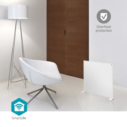 Infračervený topný panel 350W/230V 59,8x62 cm IP44 Wi-Fi Tuya + dálkové ovládání