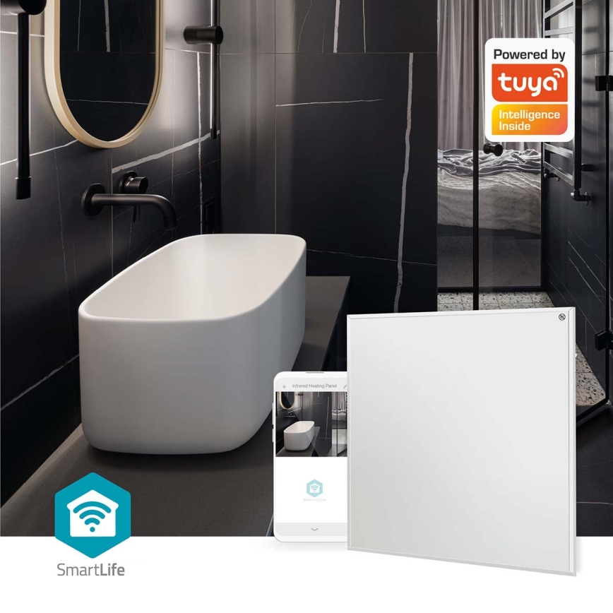 Infračervený topný panel 350W/230V 59,8x62 cm IP44 Wi-Fi Tuya + dálkové ovládání
