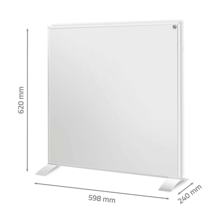 Infračervený topný panel 350W/230V 59,8x62 cm IP44 Wi-Fi Tuya + dálkové ovládání