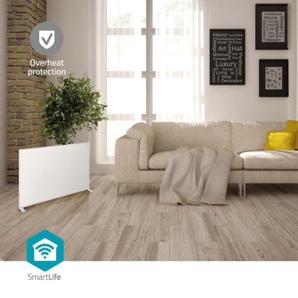 Infračervený topný panel 700W/230V 120x62 cm IP44 Wi-Fi Tuya + dálkové ovládání