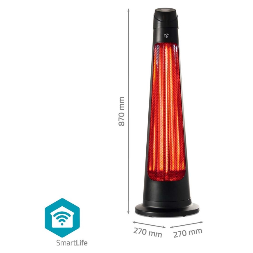 Venkovní topné těleso SmartLife 600/1200W/230V Wi-Fi Tuya IP24