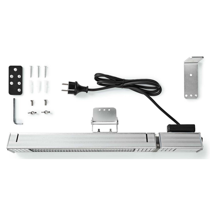 Venkovní topné těleso 100W/2000W/230V IP65 + dálkové ovládání