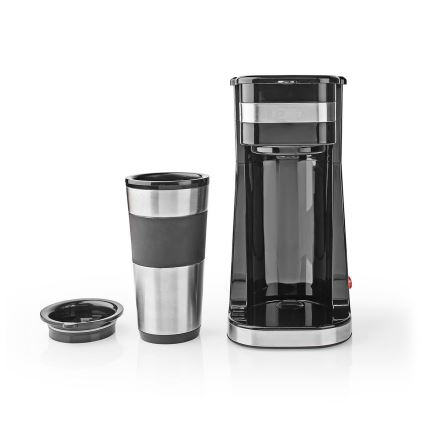 Kávovar na jeden hrnek 0,4 l a cestovním hrnkem